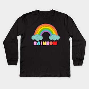 Rainbow in the sky. Kids Long Sleeve T-Shirt